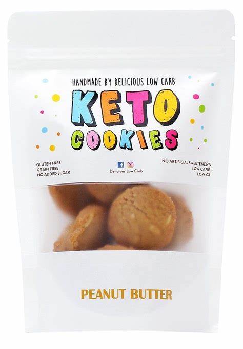 Delicious Low Carb Keto Peanut Butter Cookies 100g