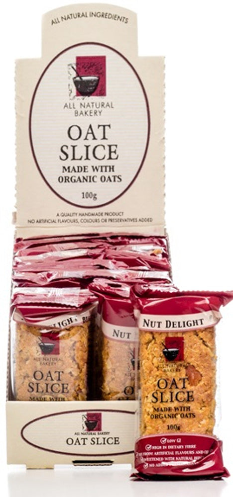 All Natural Bakery Oat Slice Almond & Apricot 100g