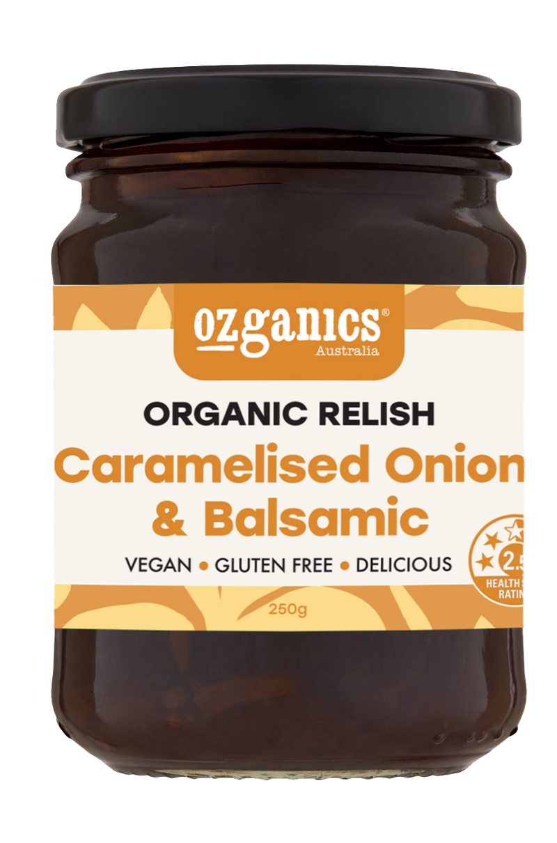 Ozganics Relish Caramelised Onion & Balsamic 250g