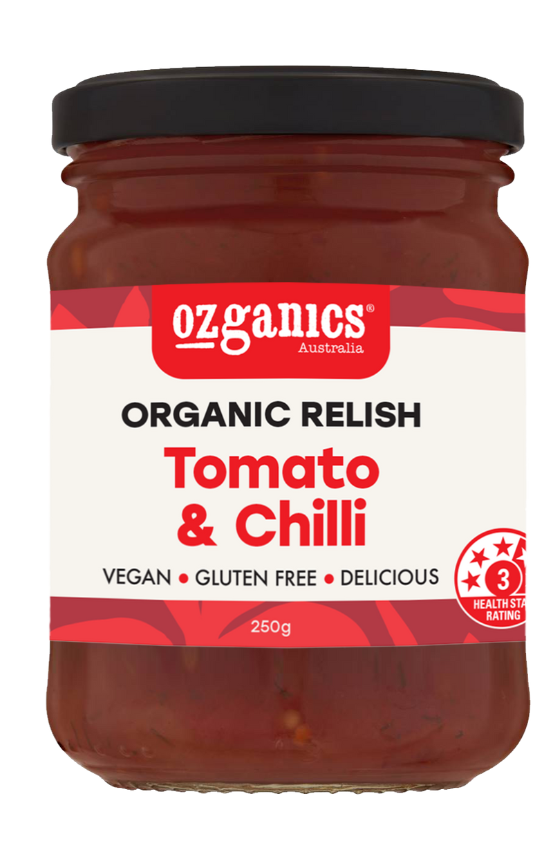 Ozganics Relish Tomato & Chilli Organic 250g