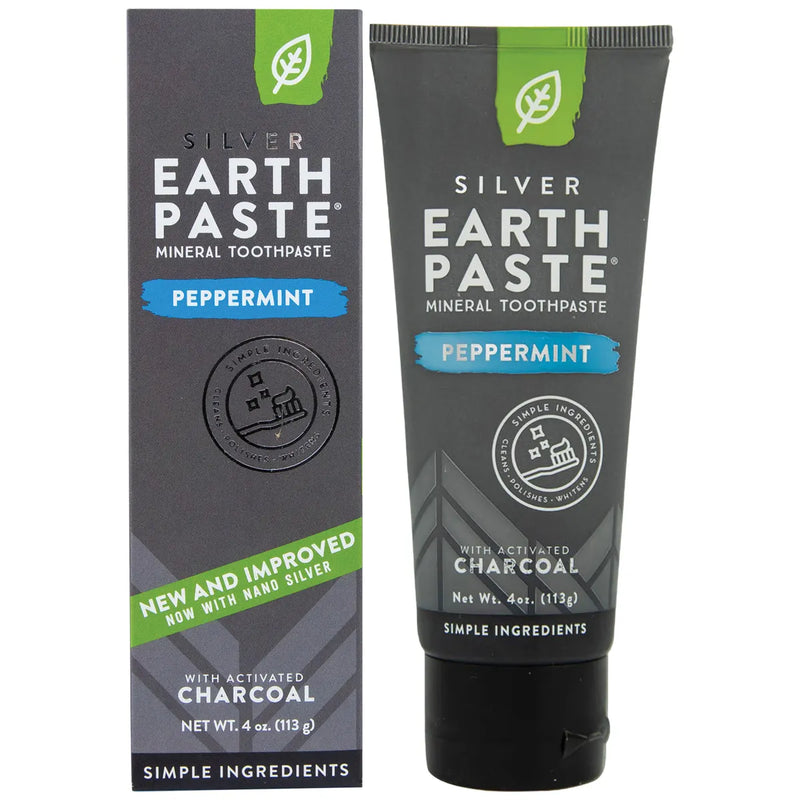 REDMOND Earthpaste Toothpaste with Silver Peppermint & Charcoal 113g