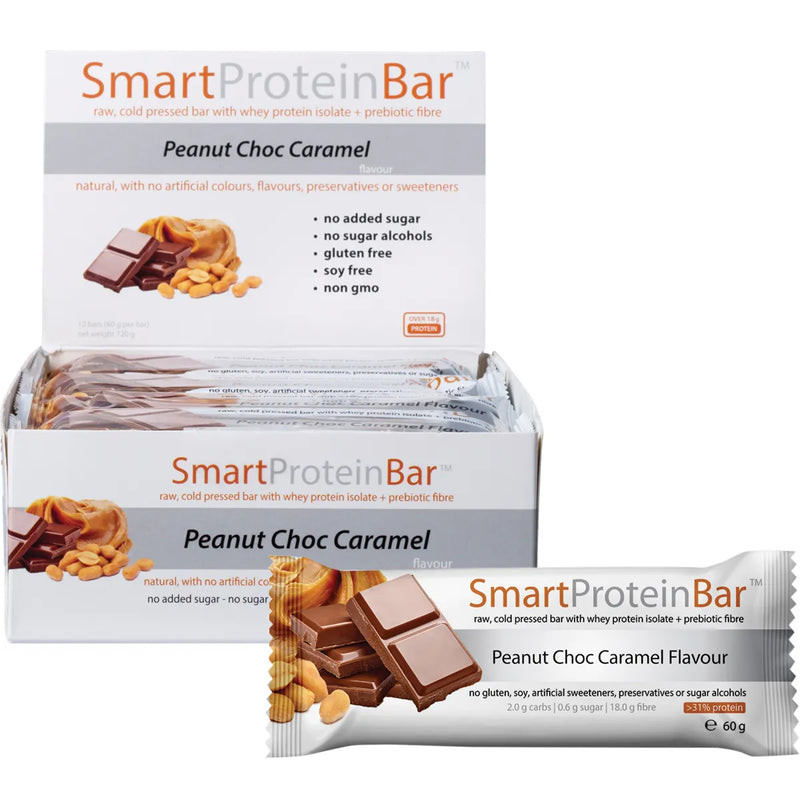 SMART PROTEIN BAR Peanut Choc Caramel Protein Bar 60g