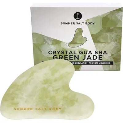 Summer Salt Body: Crystal Gua Sha - Green Jade