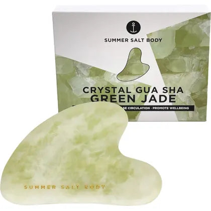 Summer Salt Body: Crystal Gua Sha - Green Jade