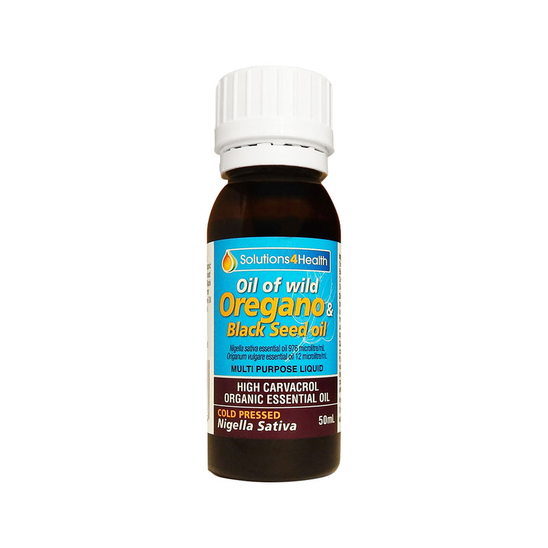 SOLUTIONS 4 HEALTH Oil Wild Oregano & Black Seed Oil 50ml