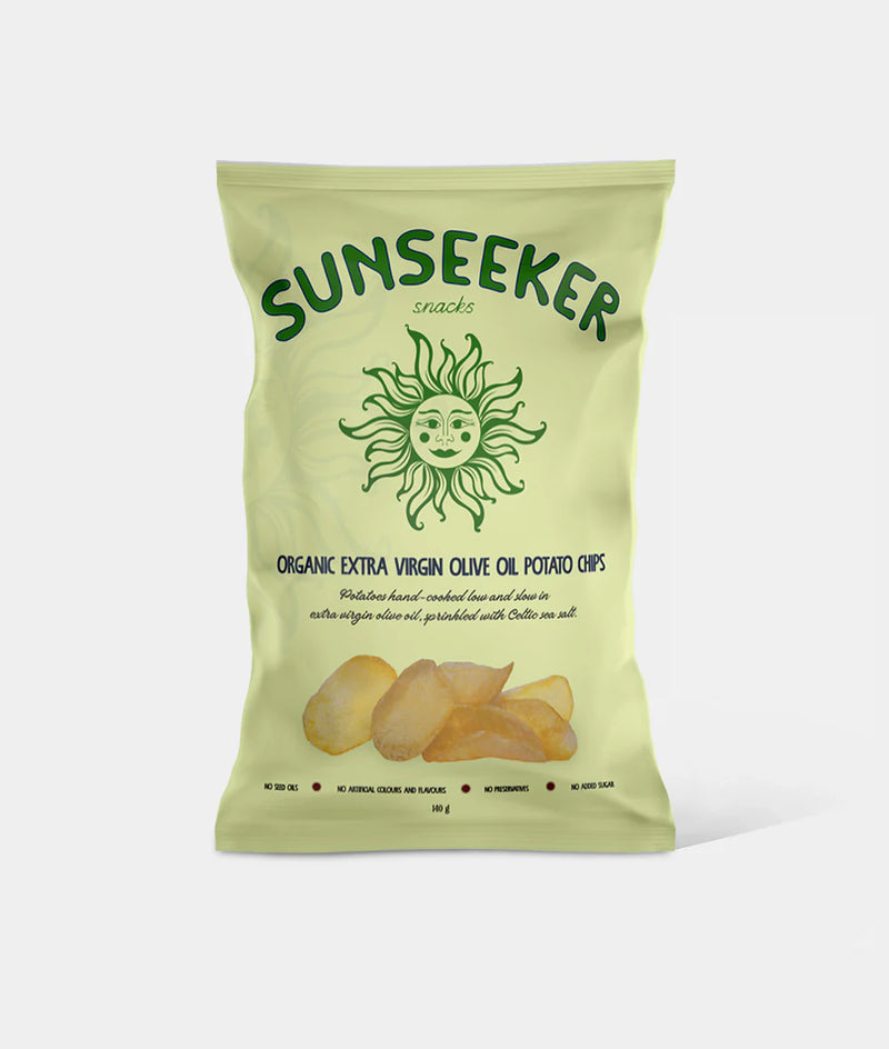 SUNSEEKER Organic EVOO Potato Chips Sea Salt 140g