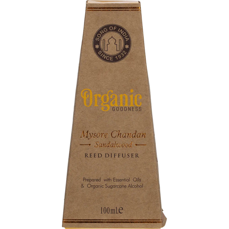 ORGANIC GOODNESS Reed Diffuser Mysore Chandan Sandalwood 100ml