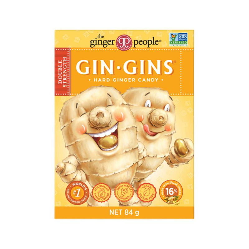 THE GINGER PEOPLE- Gin Gins Ginger Candy Double Strength 84g