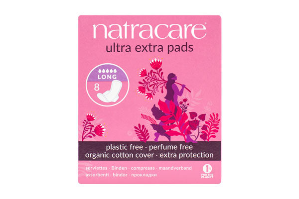 Natracare Ultra Extra Pads Long (Wings) 8pk