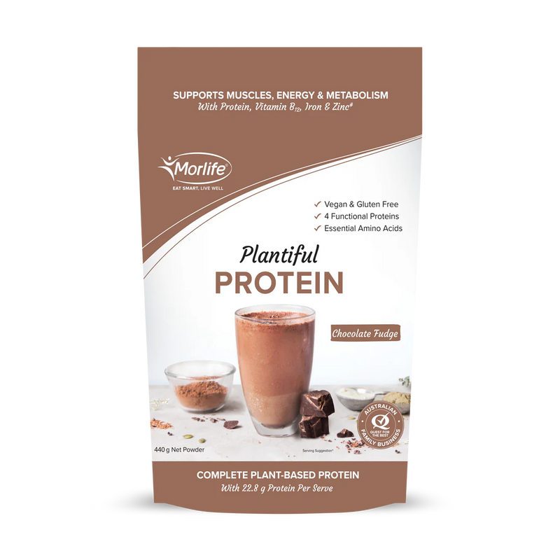 MORLIFE Plantiful Protein Chocolate Fudge 440g