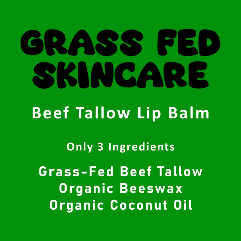 Grass Fed Skincare- Beef Tallow Lip Balm 5g