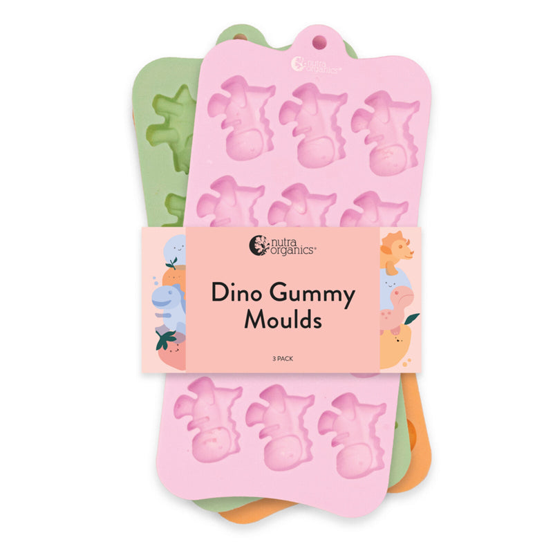 Nutra Organics Gutsy Gummy Moulds DINO 3pk