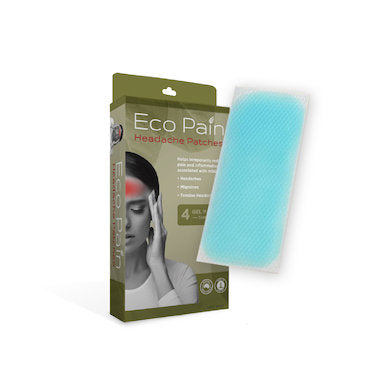 ECO PAIN Headache Pain Relief Patches 4 pack