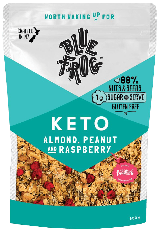Blue Frog: Keto Almond, Peanut & Raspberry 300g