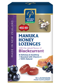 Manuka Health- Lozenges Blackcurrant MGO400+ 15s