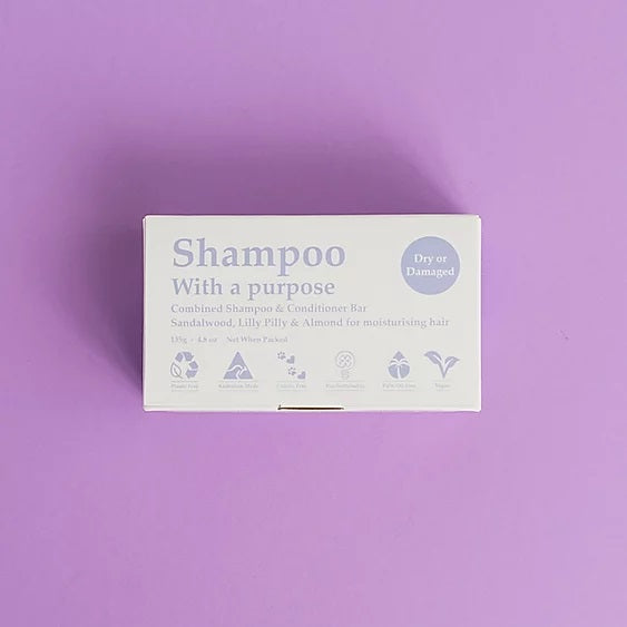Shampoo With A Purpose Dry/Damaged Shampoo/Conditioner Bar 135g