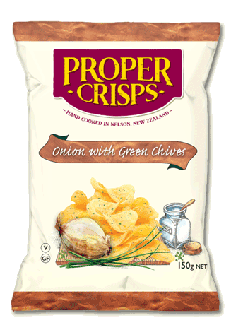 PROPER CRISPS- Onion with Green Chives 150G