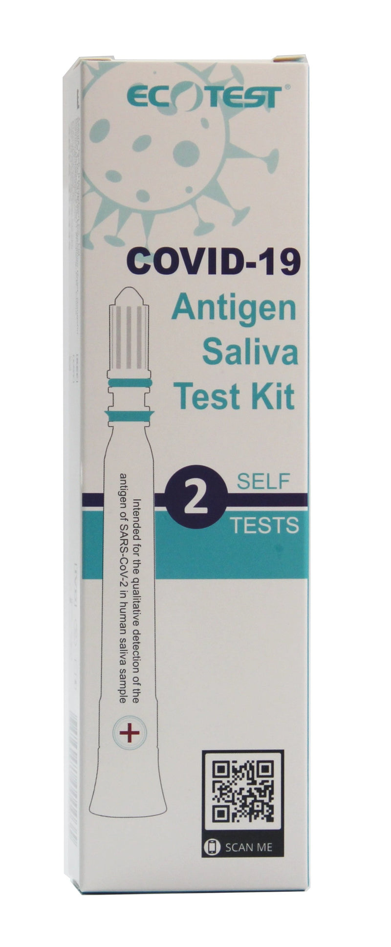 Ecotest COVID 19 Rapid Antigen Saliva Test Pen - 2 pack