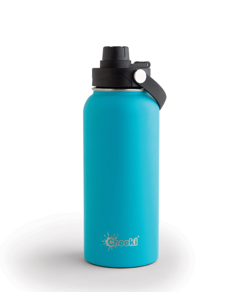 CHEEKI Insulated Adventure Bottle Aqua 1L