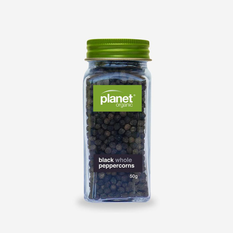 Planet Organic- Black Whole Peppercorns 50g