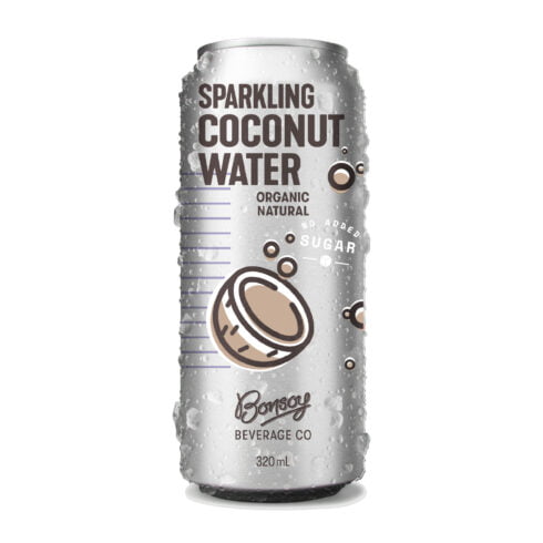 BONSOY Natural Sparkling Coconut Water 320ML