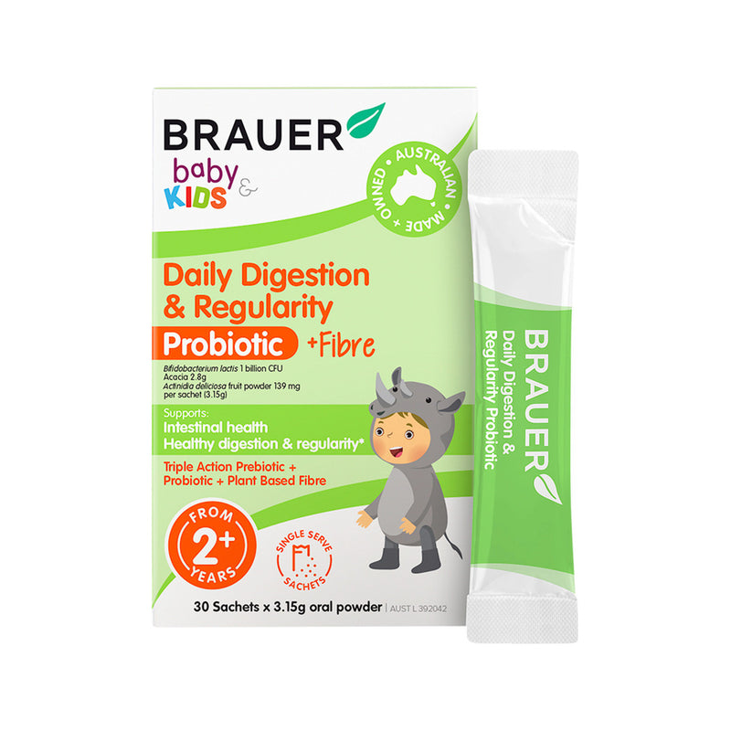 Brauer Daily Digestion & Regularity Probiotic for Kids 30sachet