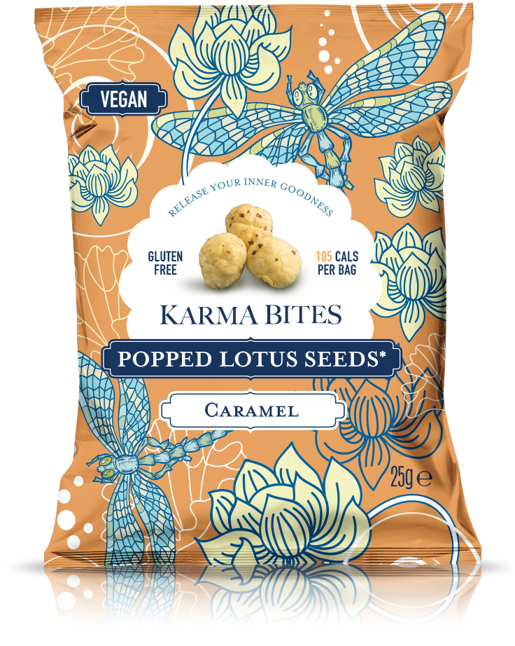 Karma Bites- Popped Lotus Seeds Caramel 25g