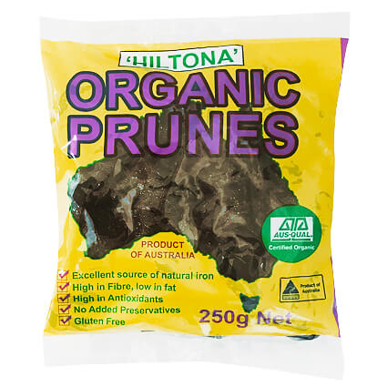 HILTONA Certified Organic Prunes 250g
