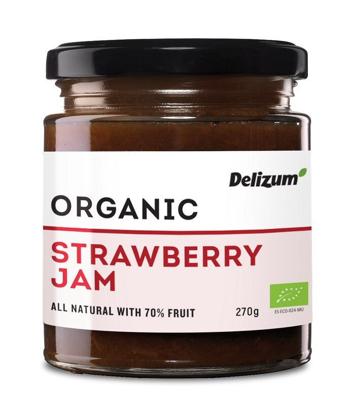 DELIZUM Organic Strawberry Jam 270g