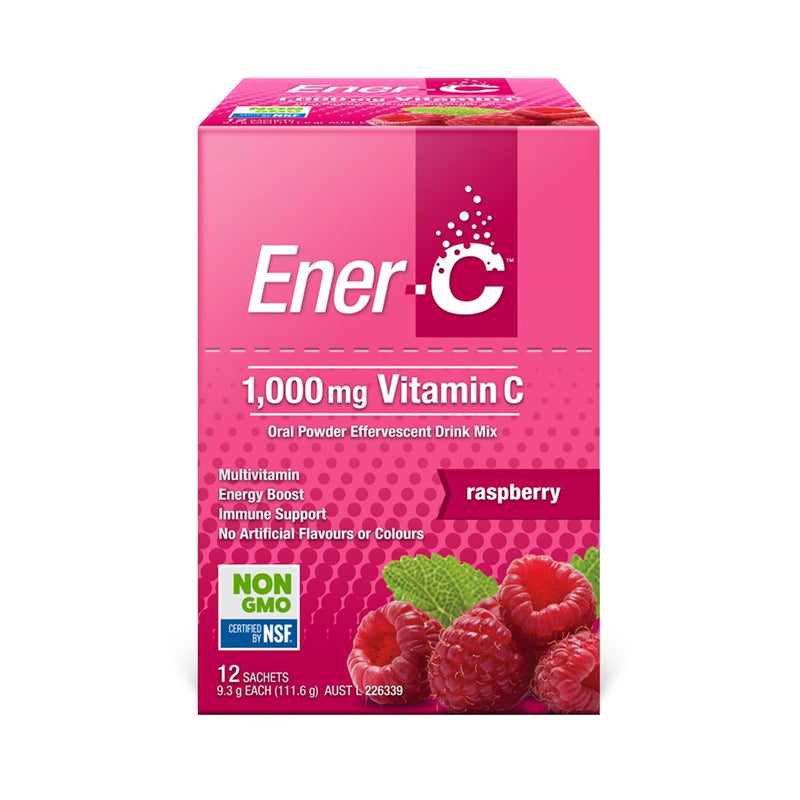 Ener-C Raspberry Effervescent Multivitamin Drink 12 Sachets