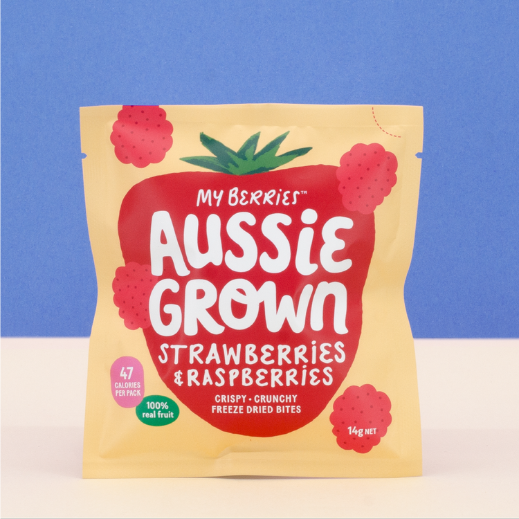MY BERRIES  Freeze Dried Strawberries & Raspberries 14G