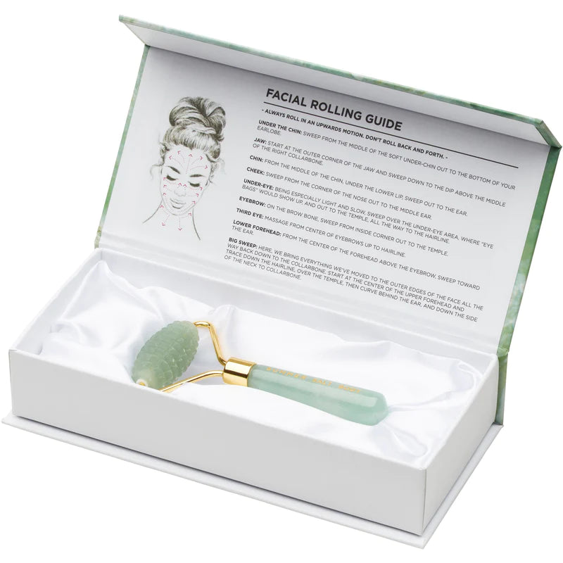 Summer Salt Body: Spiky Green Jade Facial Roller