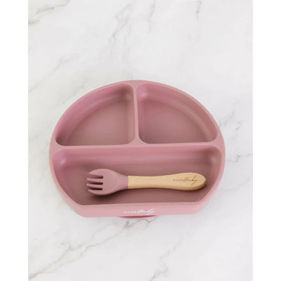 HUSH BABY Silicone Suction Plate + Fork