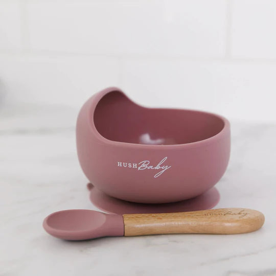HUSH BABY Silicone Suction Bowl + Spoon