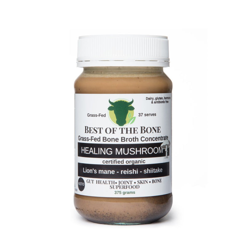BEST OF THE BONE BROTH-- Healing Mushroom Bone Broth 390g