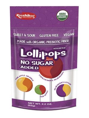 KOOCHIKOO- Organic No Sugar Lollipops 60g