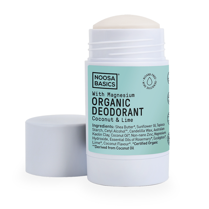 Noosa Basics- Deodorant Stick- Org Coconut & Lime/ Bi-carb Free  60g