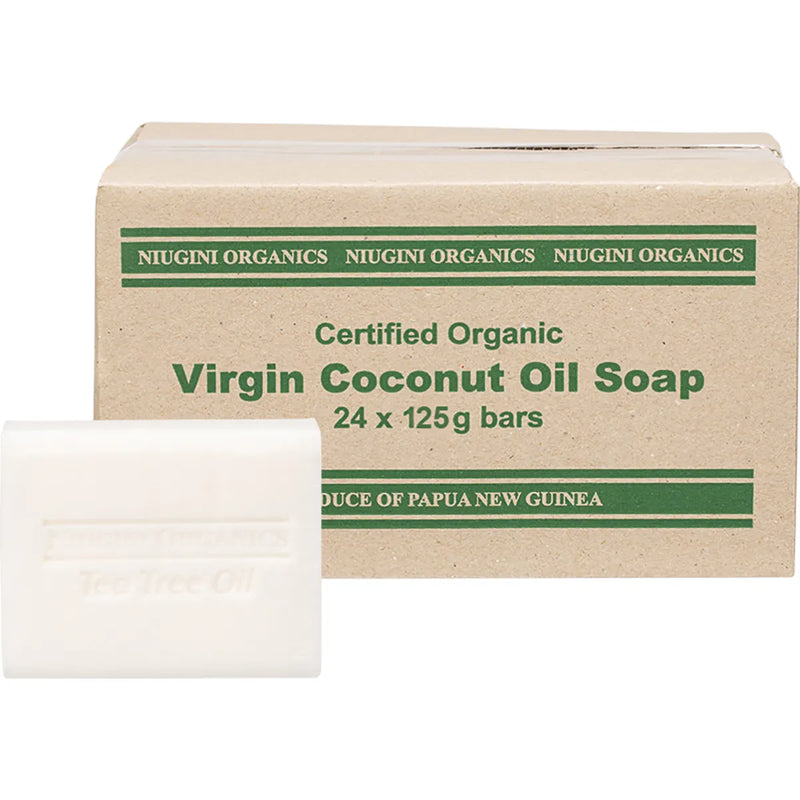 Niugini Organic Virgin coconut Oil soap (unboxed) Lavender 125g
