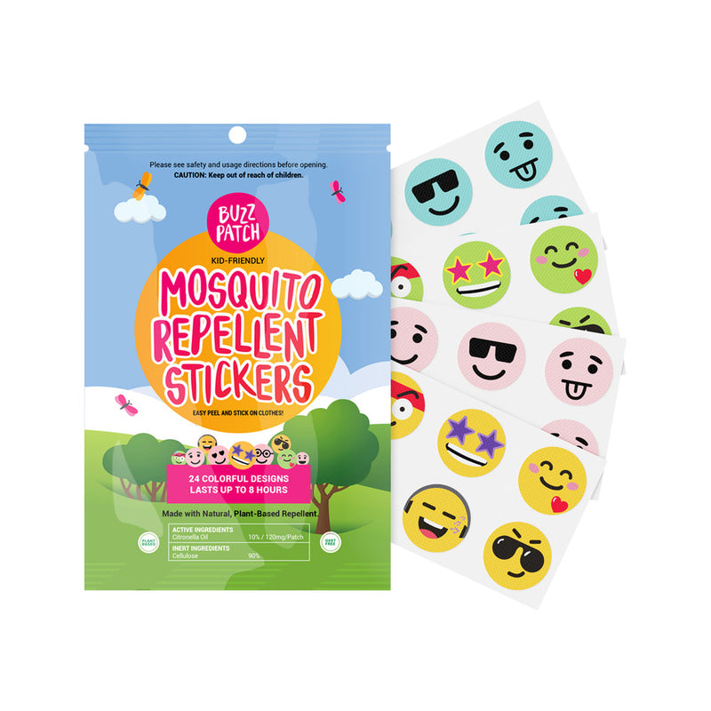 NATPAT BuzzPatch Org Mosquito Repellent Stickers x24 Pack