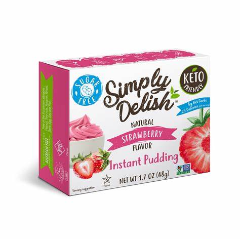 Simply Delish  Strawberry Pudding 20g