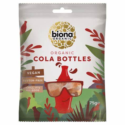 BIONA Cool Cola Bottles (Organic) - 75g BEST BEFORE;03/24
