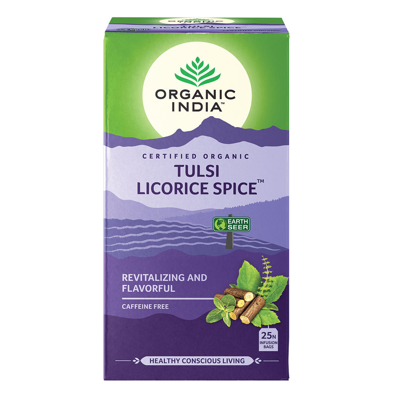 Organic India- Tulsi Tea Licorice Spice x25 Tea Bags