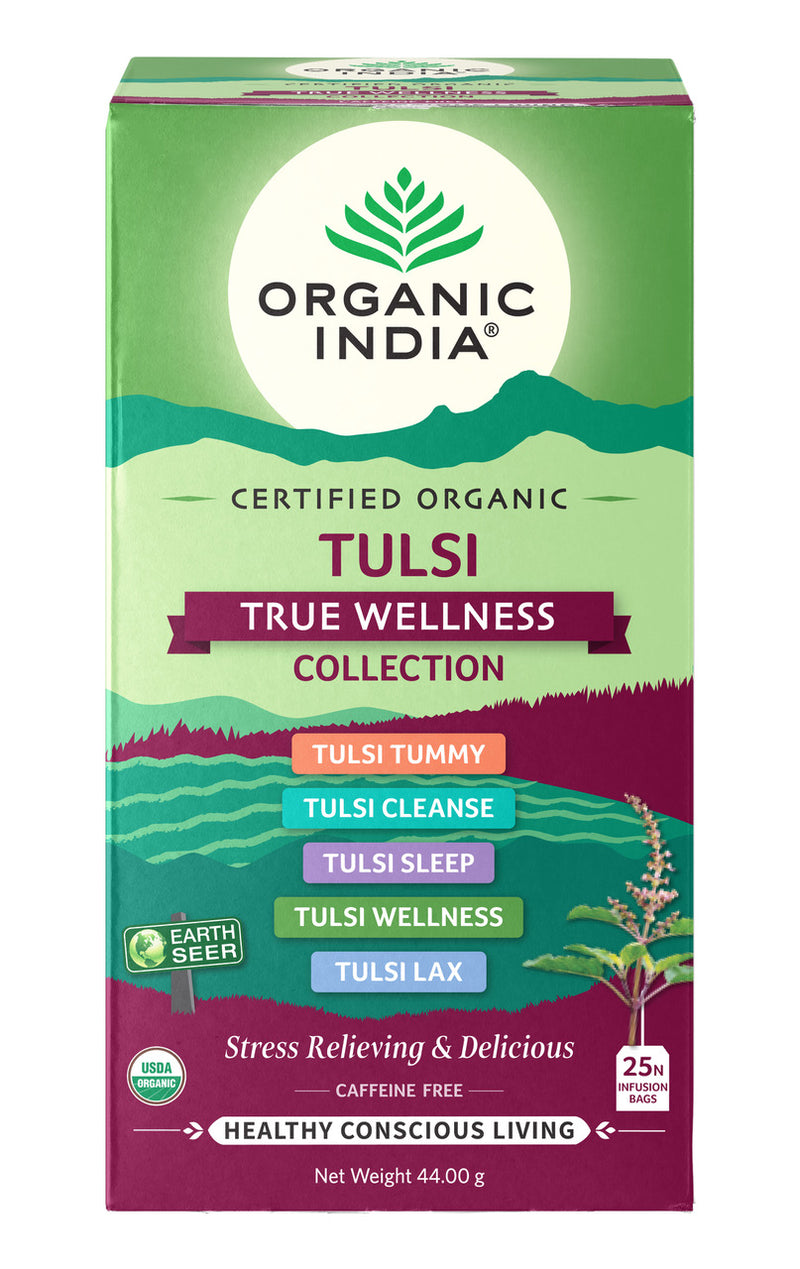 Organic India- Tulsi True Wellness Collection x25 Tea Bags