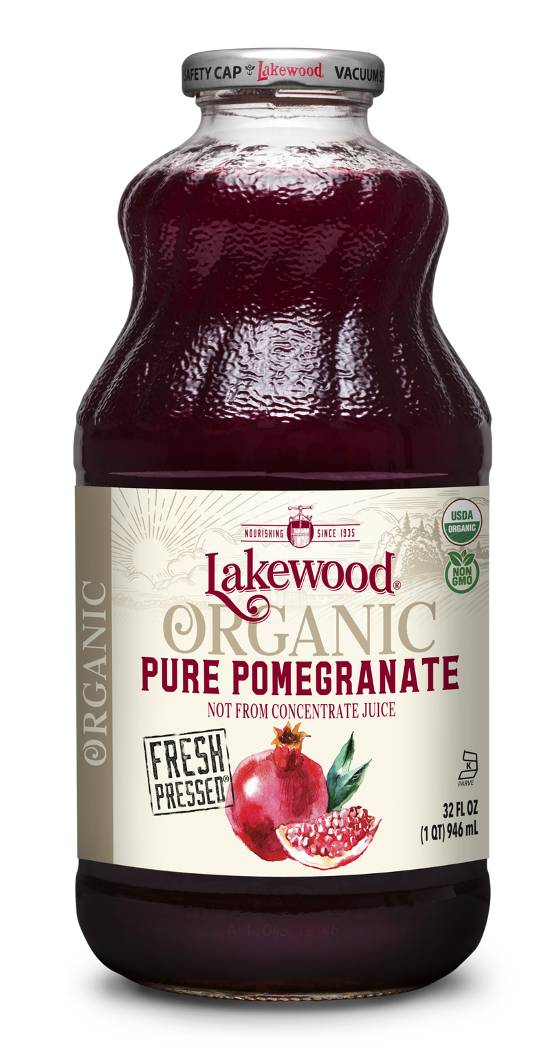 LAKEWOOD-  Pomegranate Juice Organic 946ML