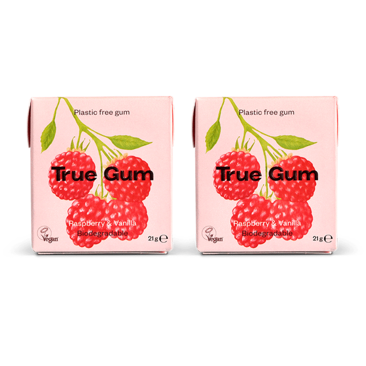 TRUE GUM- Raspberry Vanilla 21g – The Nutrition Corner