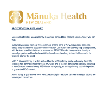 Manuka Health- MANUKA HONEY MGO 115+ 500G