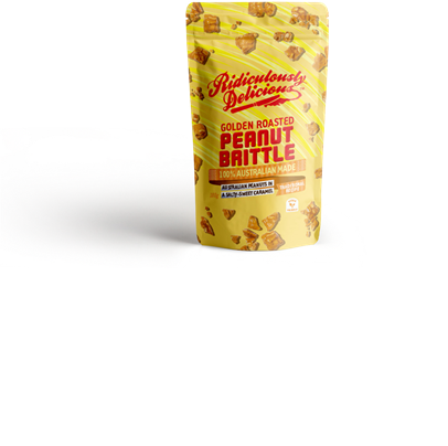 Ridiculously Delicious- Golden Roasted Peanut Brittle 180g