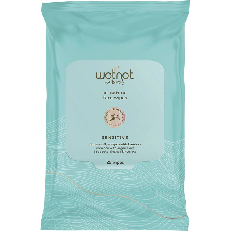 WOTNOT- Sensitive Facial Wipes All Skin Types - 25
