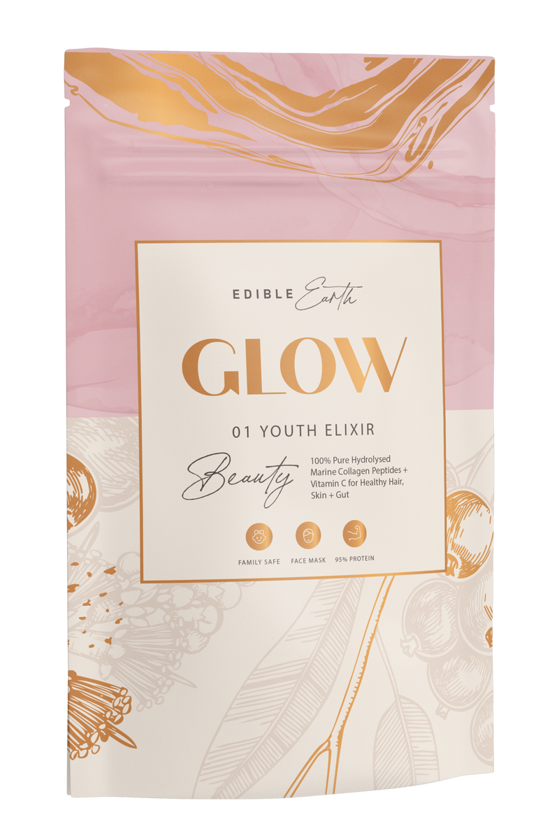 Edible Earth- GLOW Youth Elixir: Preventative Marine Collagen - 300g