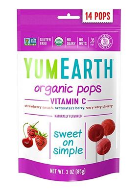 YUMEARTH Organic Lollipops Bags Vitamin C 85g